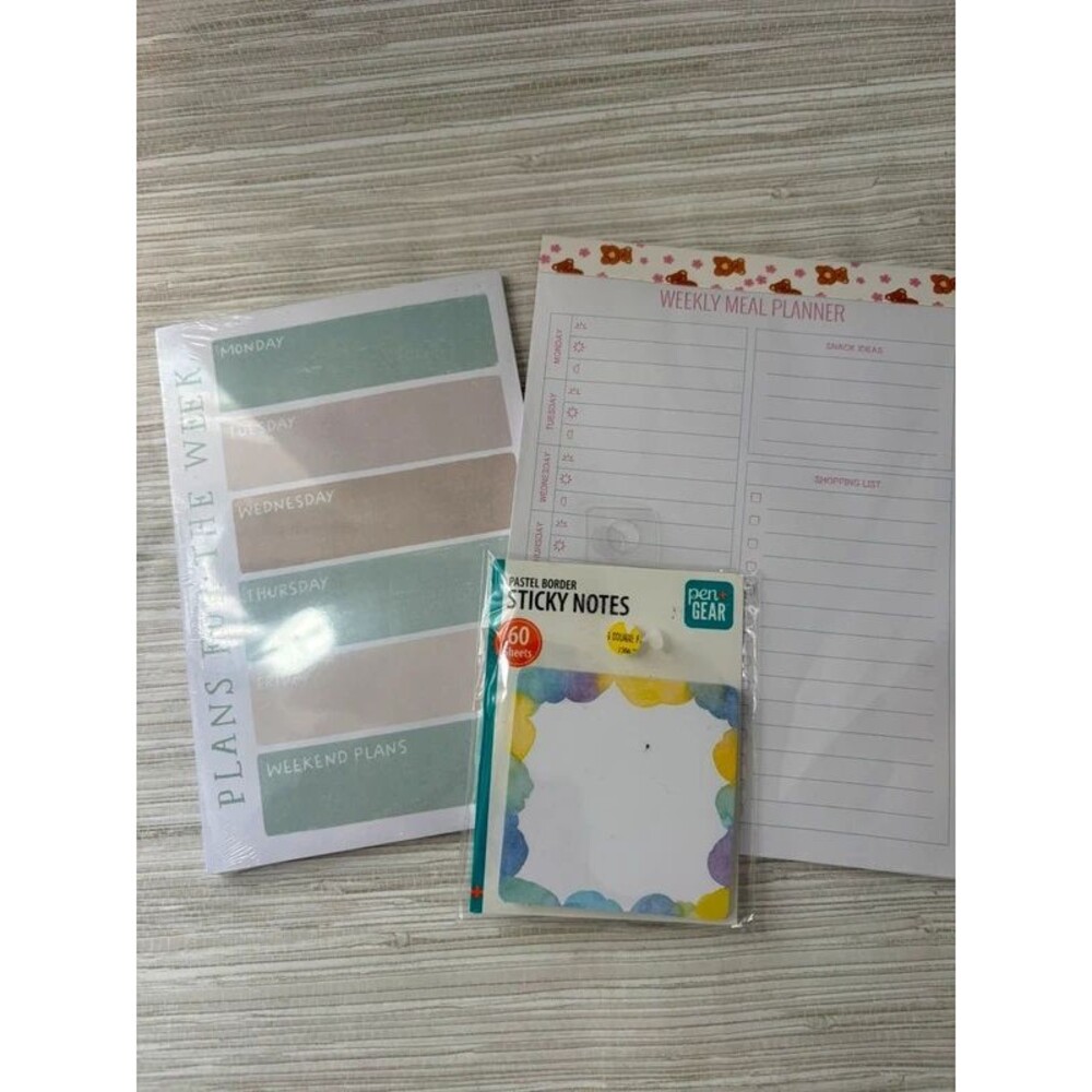New planner and sticky note set